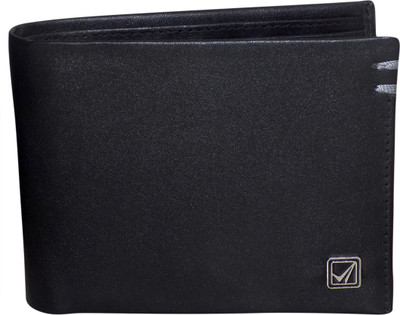 

Kan Men Black Genuine Leather Wallet(8 Card Slots)