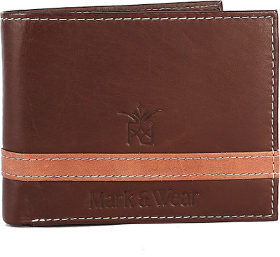 

Mark & Wear Men Multicolor Genuine Leather Wallet(7 Card Slots), Brown tan