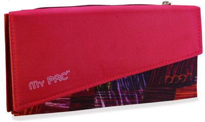

My Pac Db Women Evening/Party Red Fabric Wallet(6 Card Slots)