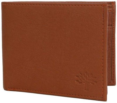 

KGN GALLERY Men Tan Genuine Leather, Canvas Wallet(5 Card Slots)