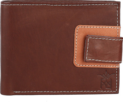 

Mark & Wear Men Multicolor Genuine Leather Wallet(7 Card Slots), Brown tan