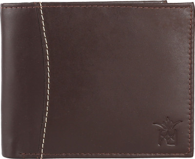 Mark & Wear Men Brown Genuine Leather Wallet(8 Card Slots)