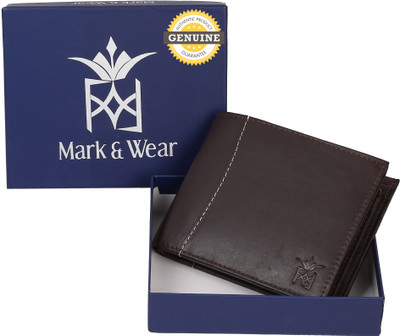 

Mark & Wear Men Brown Genuine Leather Wallet(8 Card Slots), Rusty brown