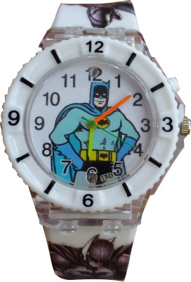 SS Traders -Cute White Batman Seven Lights Watch  - For Boys   Watches  (SS Traders)