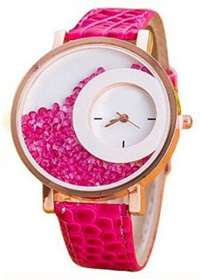 KNACK N01K029 pink movable diamond beads in dial women Watch  - For Girls   Watches  (KNACK)