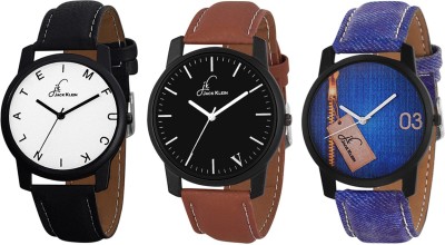 Jack Klein Combo of 3 Stylish And Elegant Watch  - For Men   Watches  (Jack Klein)
