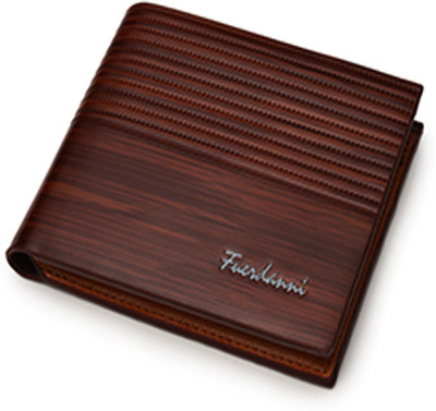 

PRO365 Men Brown Genuine Leather Wallet(8 Card Slots), Pu leather credit card holders bifold men's wallet