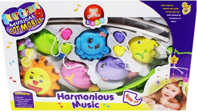 

Unique Toyz Sweet Cuddle Musical Cot Mobile 6 Pc Set For Infants Toddler New Born Rattle(Multicolor)