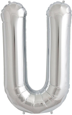

Shop Online Solid U Letter Foil Balloon(Silver, Pack of 1)