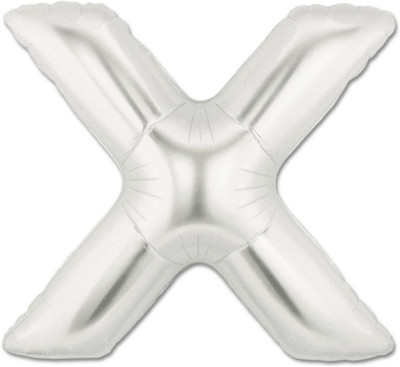 

Shop Online Solid X Letter Foil Balloons Balloon(Silver, Pack of 1)