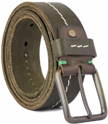 

United Colors of Benetton Men Casual Green Genuine Leather Belt
