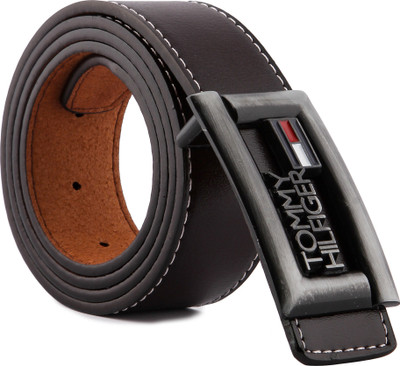 Lotus Designer Men Casual, Party Black Texas Leatherite Belt