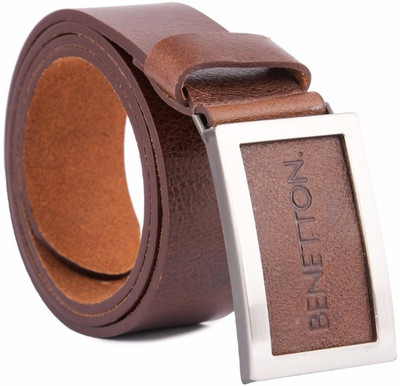 

United Colors of Benetton Men Casual Brown Genuine Leather Belt