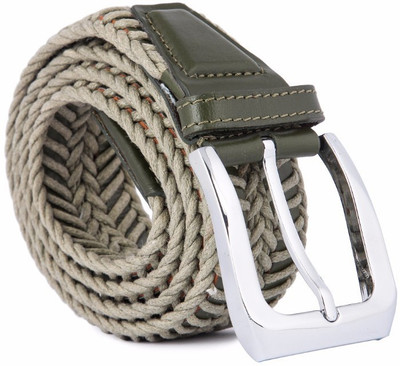 

United Colors of Benetton Men Casual Green Genuine Leather Belt