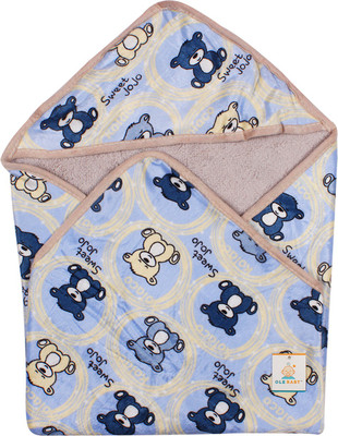 

Ole Baby Printed  Hooded Baby Blanket(Polyester, Grey