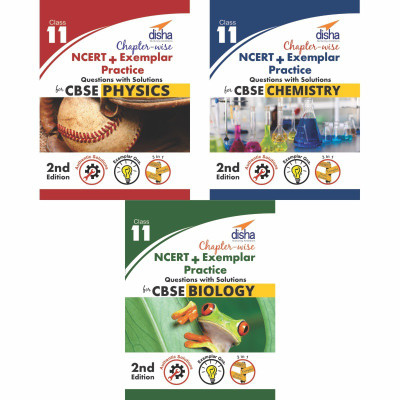 Chapter-wise NCERT + Exemplar Solutions for CBSE Class 11 PCB (set of 3 books) - 2nd Edition Second Edition(English, Paperback, Disha Experts)