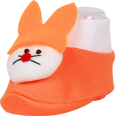 Ole Baby OB-CSB-F691-P Booties(Toe to Heel Length - 10 cm Orange)