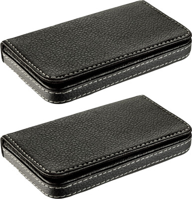 

billioBAG |Premium Quality| Handcrafted |Combo of 2| Black_Soft Leather Driving Licence,Business Name Card, Debit/Credit, Personal ID Holder Cum Mini Wallet 15 Card Holder(Set of 2, Black)
