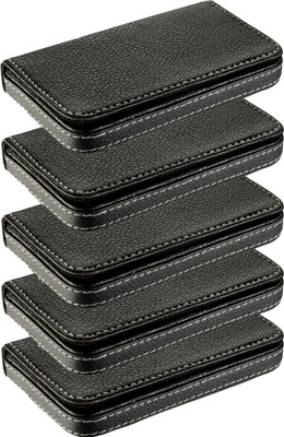 

billioBAG |Premium Quality| Handcrafted |Combo of 5| Black_Soft Leather Professional ID, Visiting, Debit/Credit, Official ID Holder Cum Mini Wallet 15 Card Holder(Set of 5, Black)