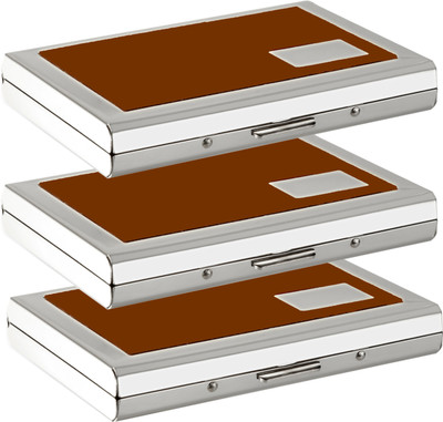 

billioBAG |Premium Quality| Handcrafted |Combo of 3| Brown_ATM Executive, Business Name Card, ATM Card, DL Holder Cum Mini Wallet 15 Card Holder(Set of 3, Brown)