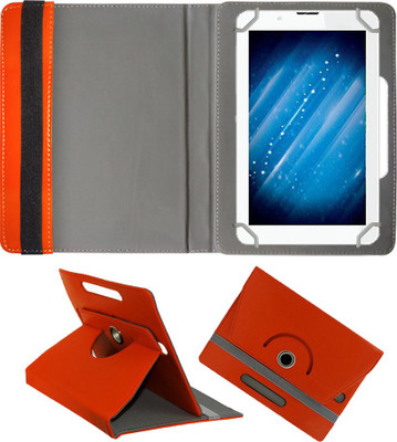 Fastway Book Cover for Swipe W74 Tablet (7 inch, 8GB, Wi-Fi+3G with Voice Calling)(Orange, Cases with Holder)