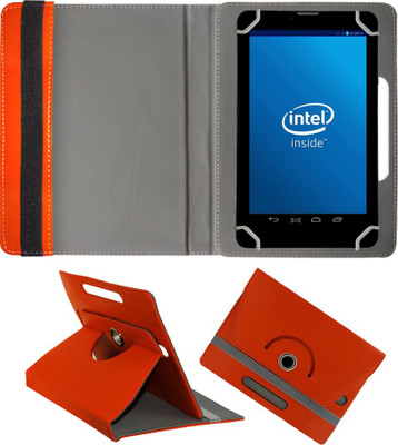 Fastway Book Cover for Datawind Ubislate i3G7 Tablet (7 inch, 4GB,Wi-Fi+3G with Voice Calling)(Orange, Cases with Holder)