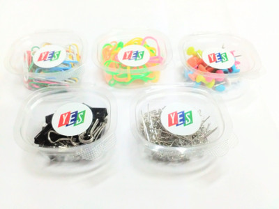 

Y.E.S Exec Small Metal/Steel Assorted clips(Set of 12, Red, Blue, White, Green, Pink, Yellow, Black, Silver)