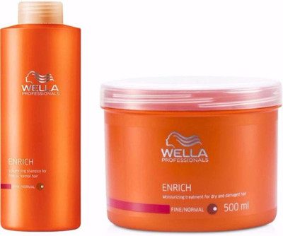 

Wella Enrich big combo shampoo 1000ml+mask500ml(Set of 1)