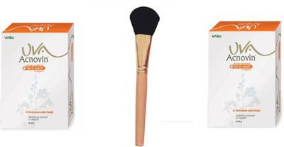 

uva acnovin acne control face pack 2*25 g set of 2 with brush(Set of 2)