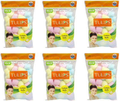 

Tulips 50 Multi Color Cotton Balls in a Ziplock Bag (pack of 6)(50 Units)