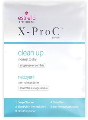 

Estrella X-PRO C CLEAN UP NORMAL TO DRY SKIN SINGLE USE KIT 34 g