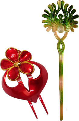 

SHARADHA combo of juda sticks Bun Stick(Multicolor)