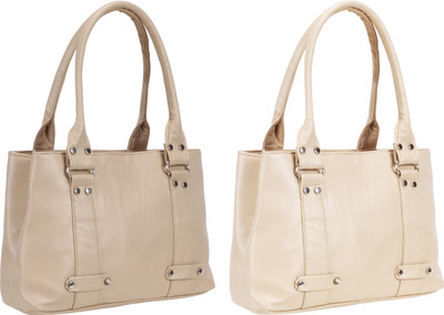 

Lady bar Shoulder Bag(Tan, Beige), Beige;tan