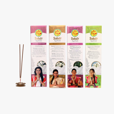 

Safari Big Combo 7 Green-Jasmine,Magenta-Rajnigandha,Metallic-Chypre, Pink-Kewda Agarbattis(80 Units)