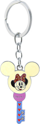 

New Sadar Bazar Key Shaped Minnie Mouse Walt Disney Cartoon Metal Keychain|Blue| Key Chain