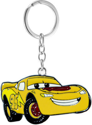 

New Sadar Bazar Lightning McQueen Pixar Cars Metal Keychain|Yellow| Key Chain