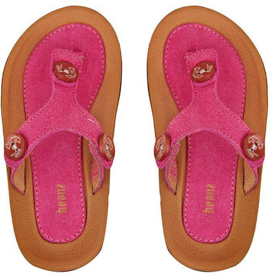 

Beanz Girls Velcro Strappy Sandals(Orange, Lt. orange/ camel