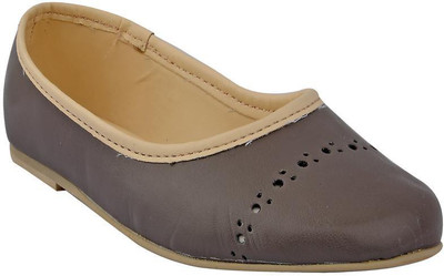 Beanz Girls Slip on Formal Boots(Grey, Light/grey/cream