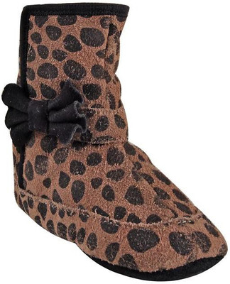 

Beanz Girls Velcro Casual Boots(Black, Black dot print