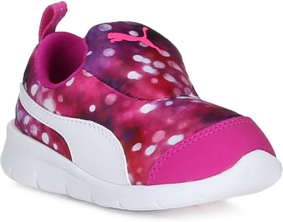 

Puma Boys & Girls Slip on Sneakers(Pink, Ultra magenta- white