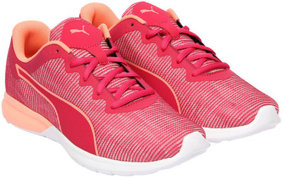 Puma Girls Lace Sneakers(Pink, Rapture rose-puma white