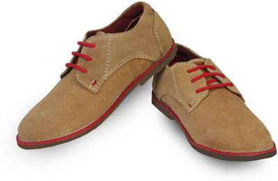 

Beanz Boys Lace Casual Boots(Red, Camel