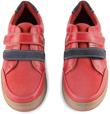 

Beanz Boys Velcro Casual Boots(Red, Cherry