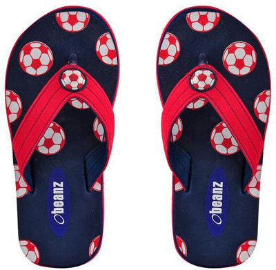 

Beanz Boys Slip On Slipper Flip Flop(Red, Navy