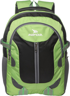 

Mayor 17 inch Laptop Backpack(Green), Lime green / black
