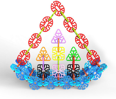 

Toys Bhoomi Interlocking Geometry Snowflakes Building Blocks Educational Stem Toys - 230 Pieces(Multicolor)