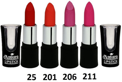 

Amura A-100 Smart Look LipStick Set of 4 (25,201,206,211)(25,201,206,211)