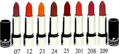

AMURA Black Beauty Lip Colour Set of 8 (07,12,21,24,25,201,208,209)(Multicolor)