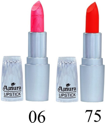 

AMURA Silver Beauty LipStick Set of 2 (06,75)(Multicolor)