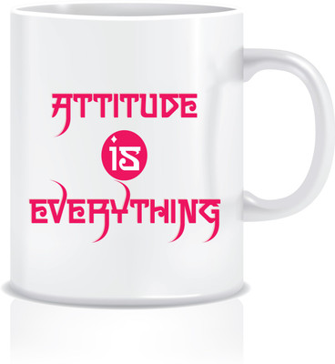 

Everyday Desire Attitude is Everything ED092 Ceramic Mug(300 ml), Multicolor
